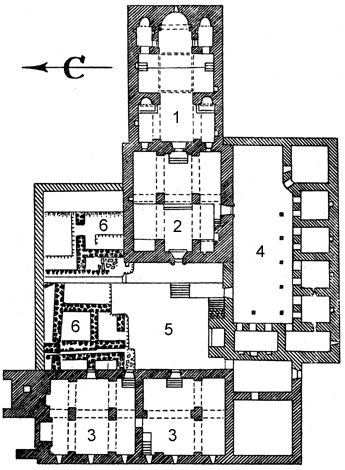 План монастыря Сурб-Хач. Рис. В. Сидоренко.