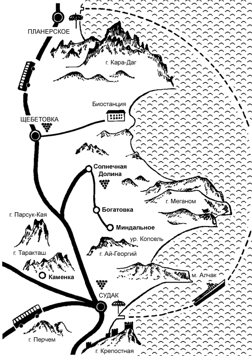 Судак — Планерское.