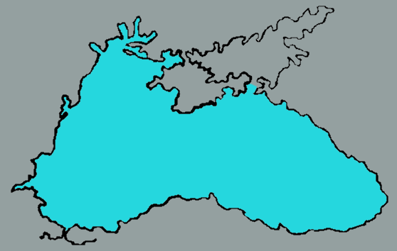 Современное Черное море.