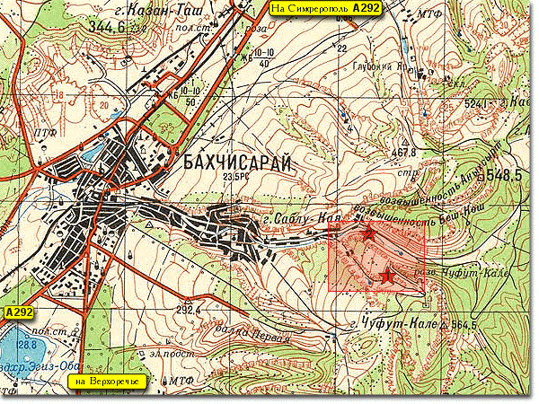 Погода бахчисарай карта